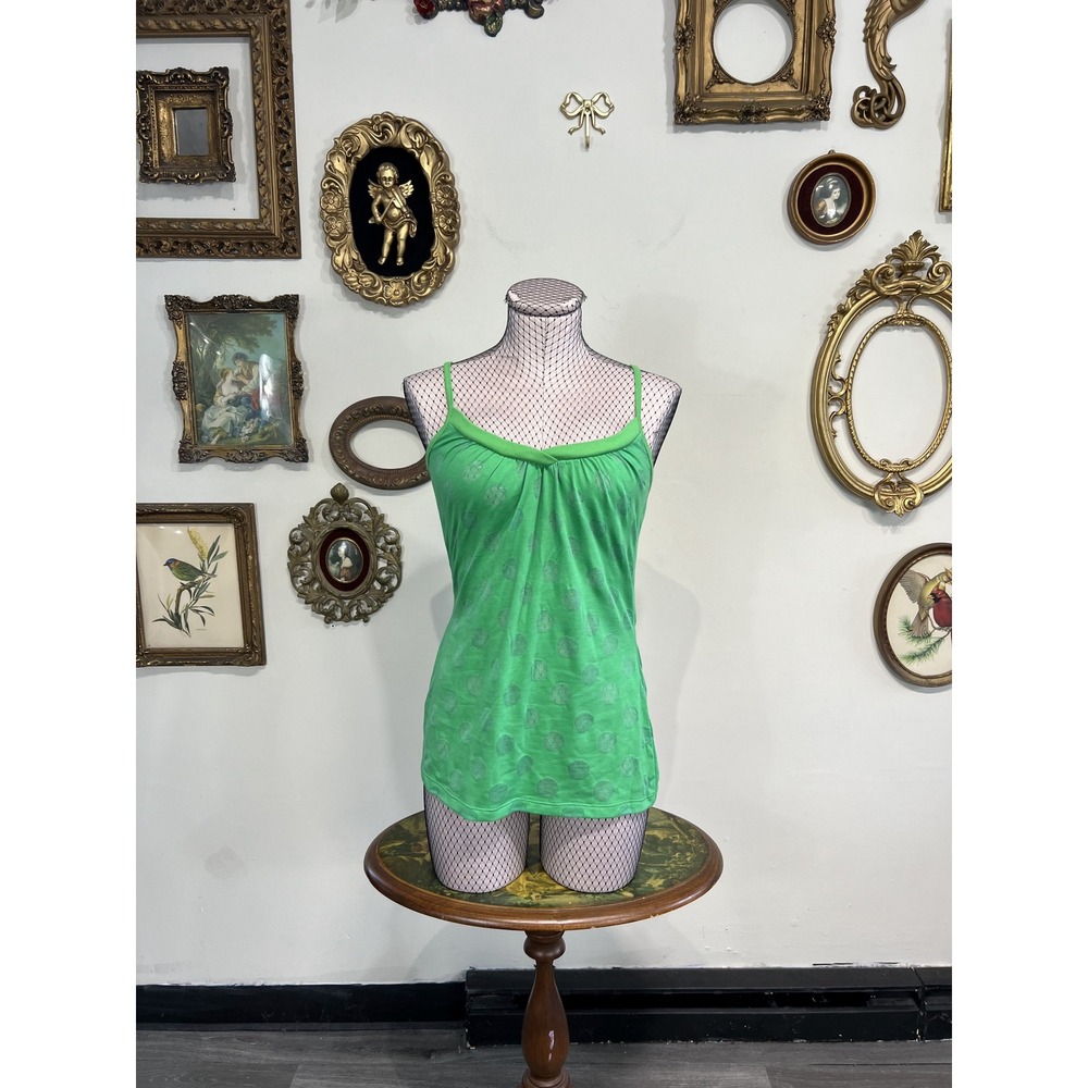 Victoria's Secret Green Spaghetti Strap Tank Top